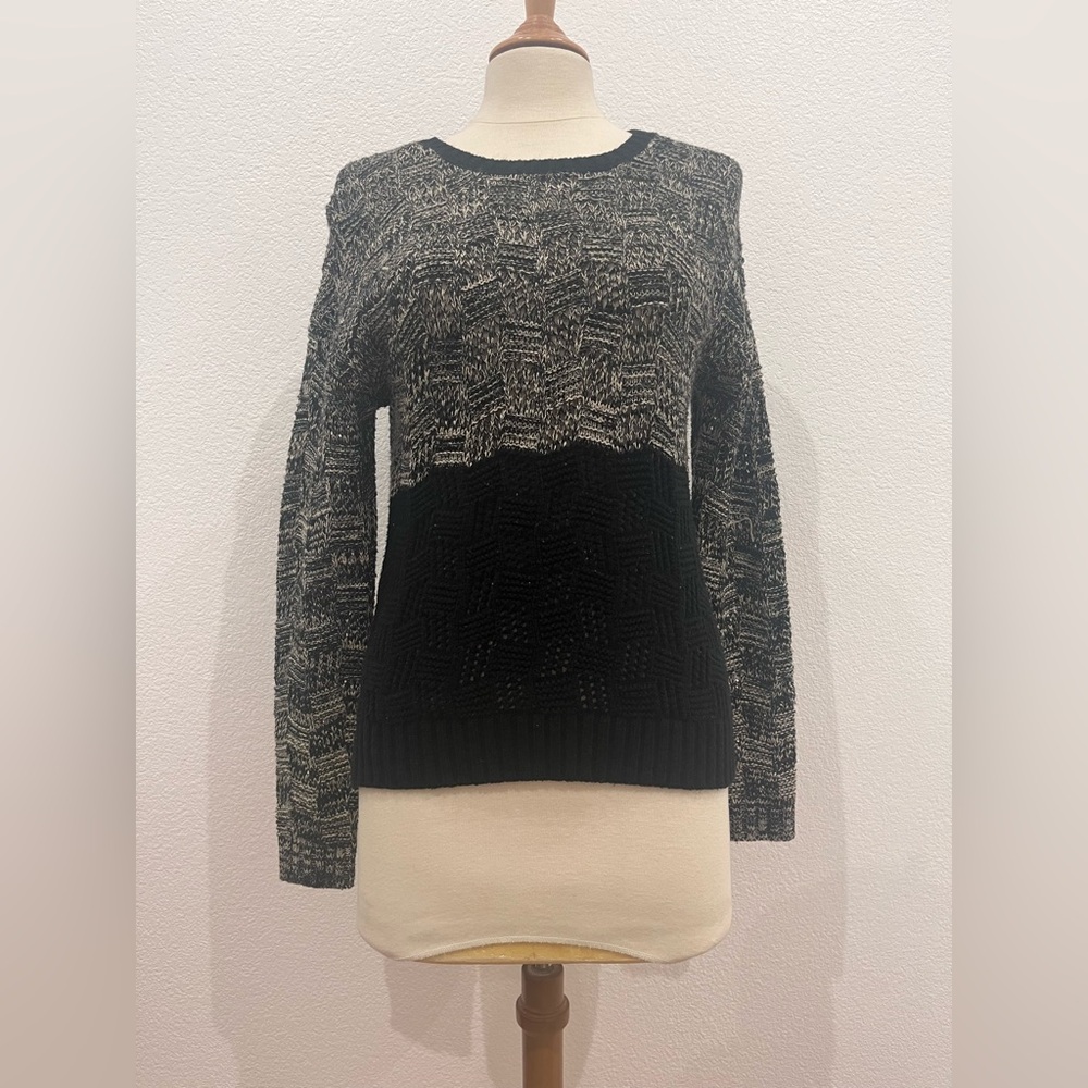 Dex Birds Eye/Waffle Knit Long Sleeve Sweater.‎